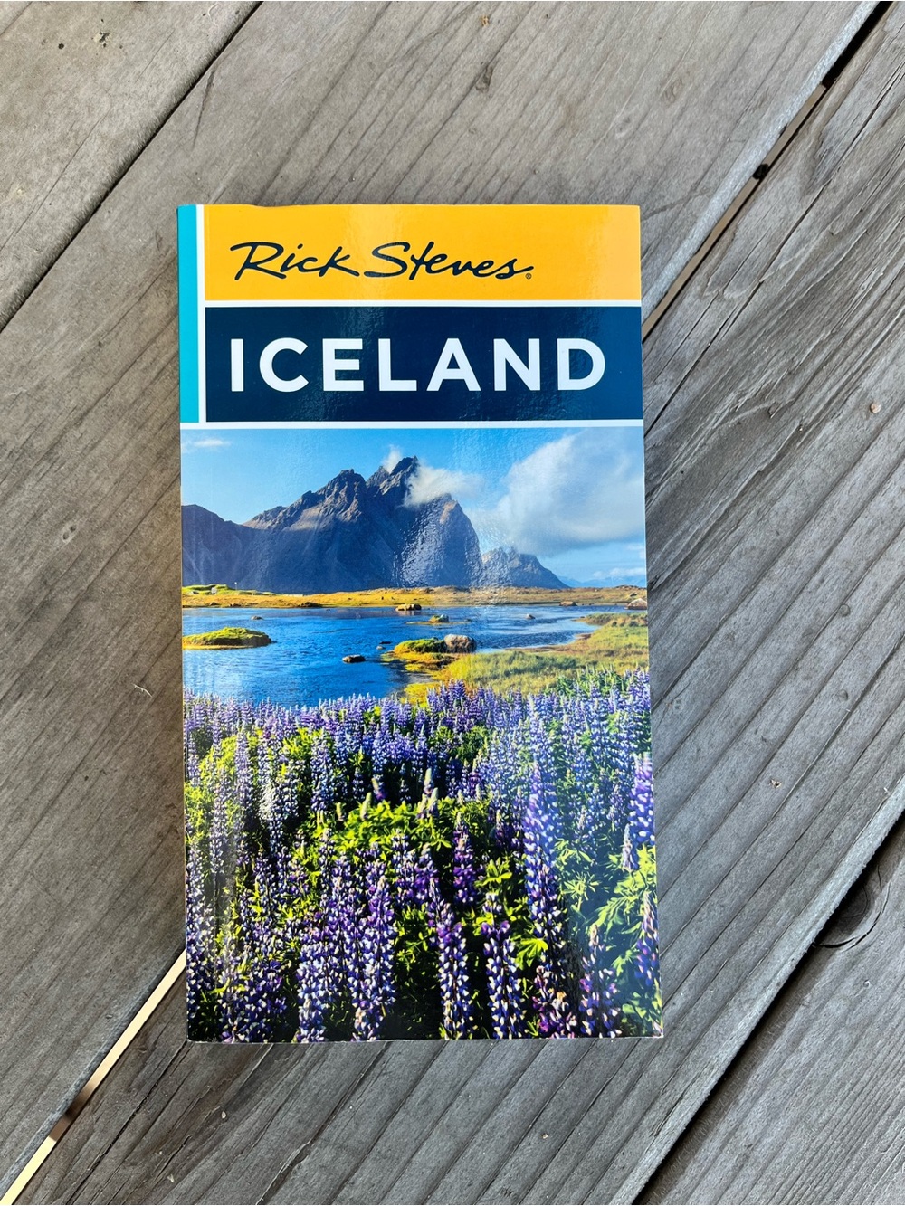 Rick Steves Iceland Guidebook - Yellow/Blue/Purple Cover